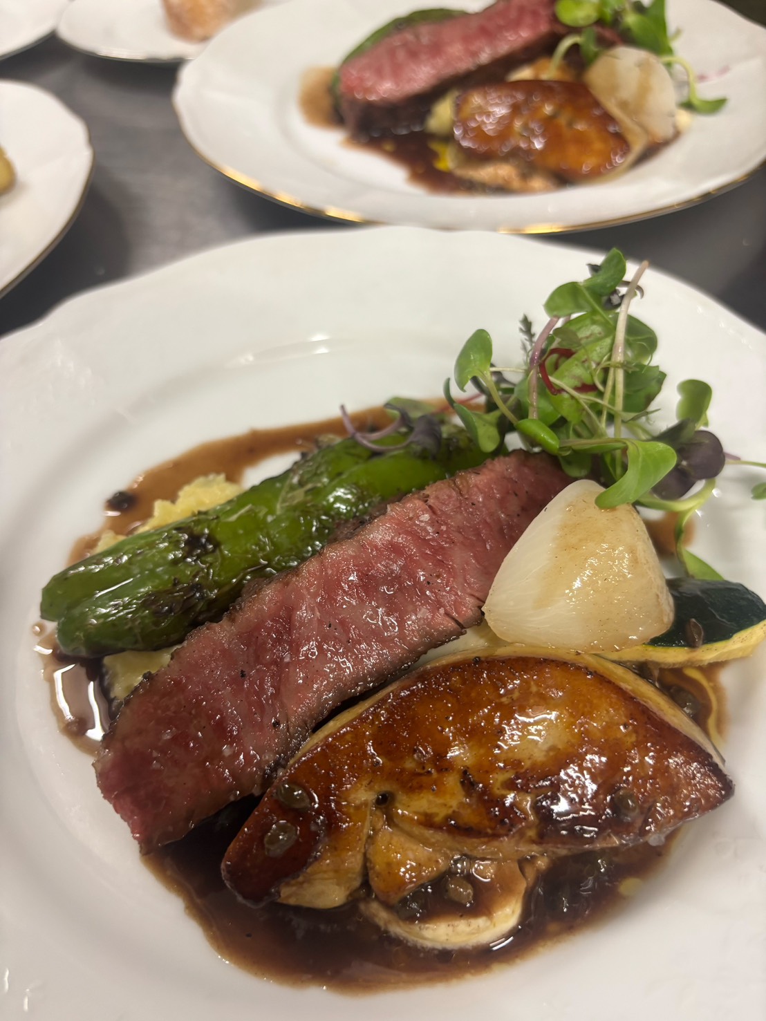 Wagyu and foie gras double main